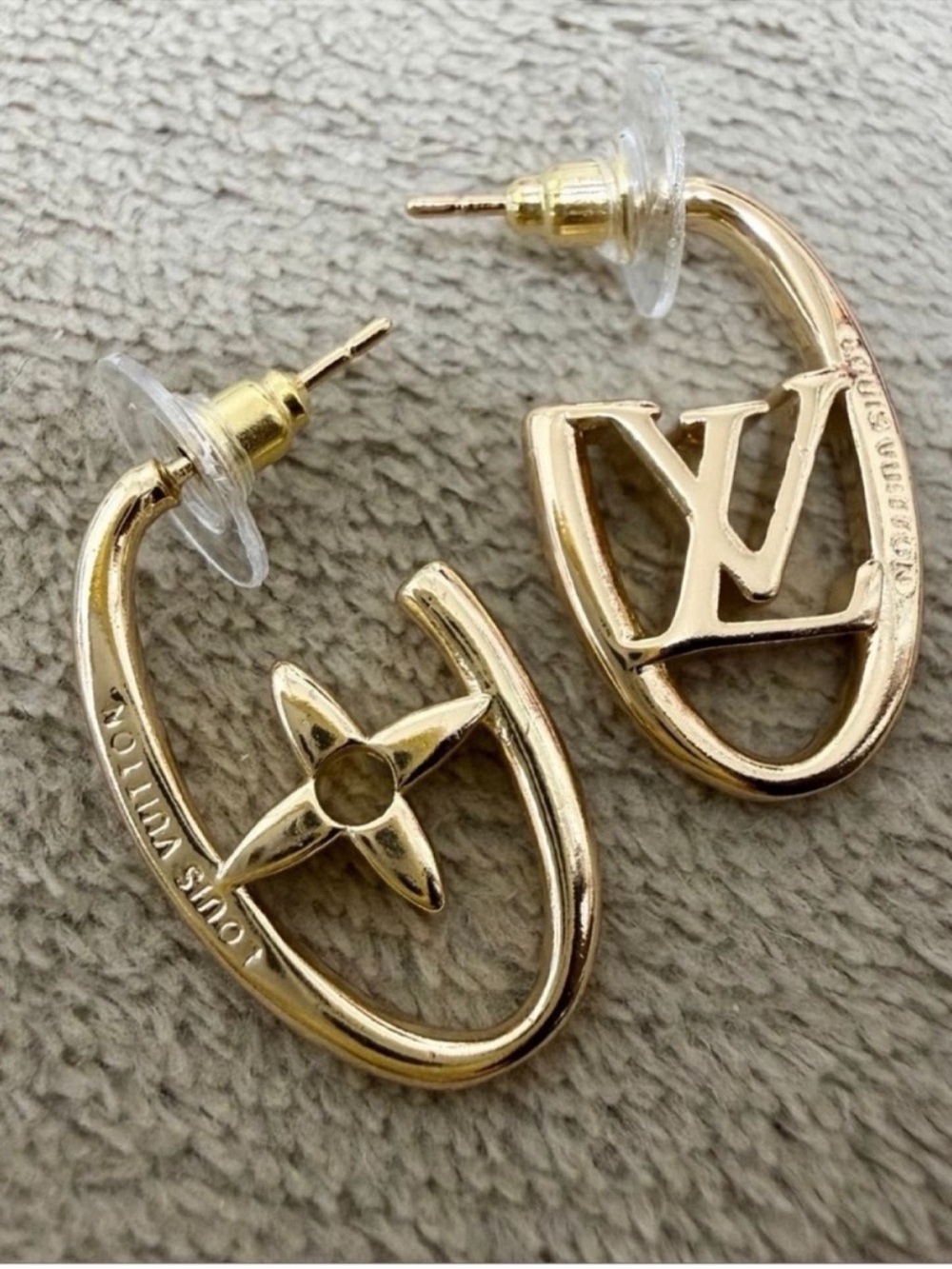 Louis Vuitton 18K Gold Plated Earrings
